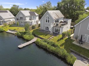 Lodge and pontoon - drone- click for photo gallery